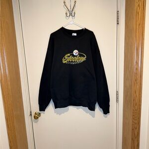 Vintage 90s Pittsburgh Steelers Pro Player NFL Spell Out Crew Neck Oversized 2XL